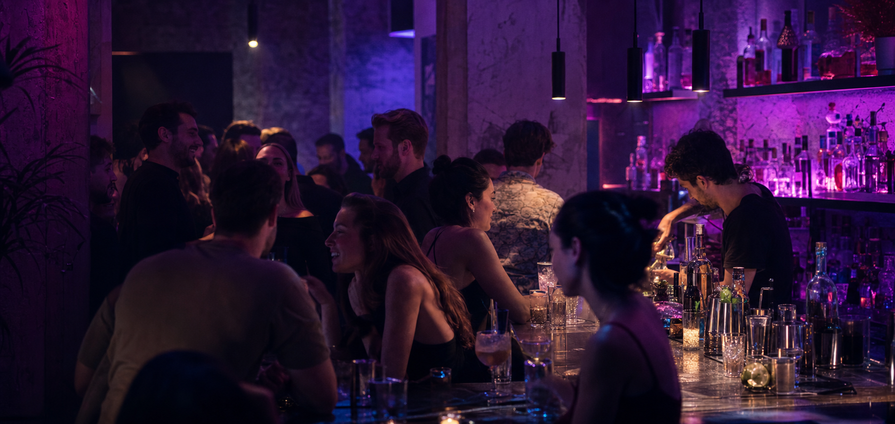 Bar bei Nacht